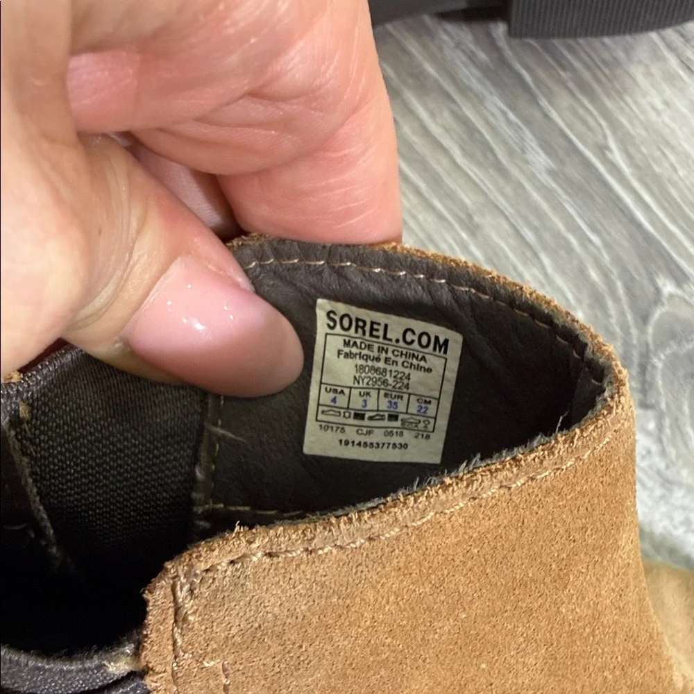 Sorel Brown Suede Chelsea Boots